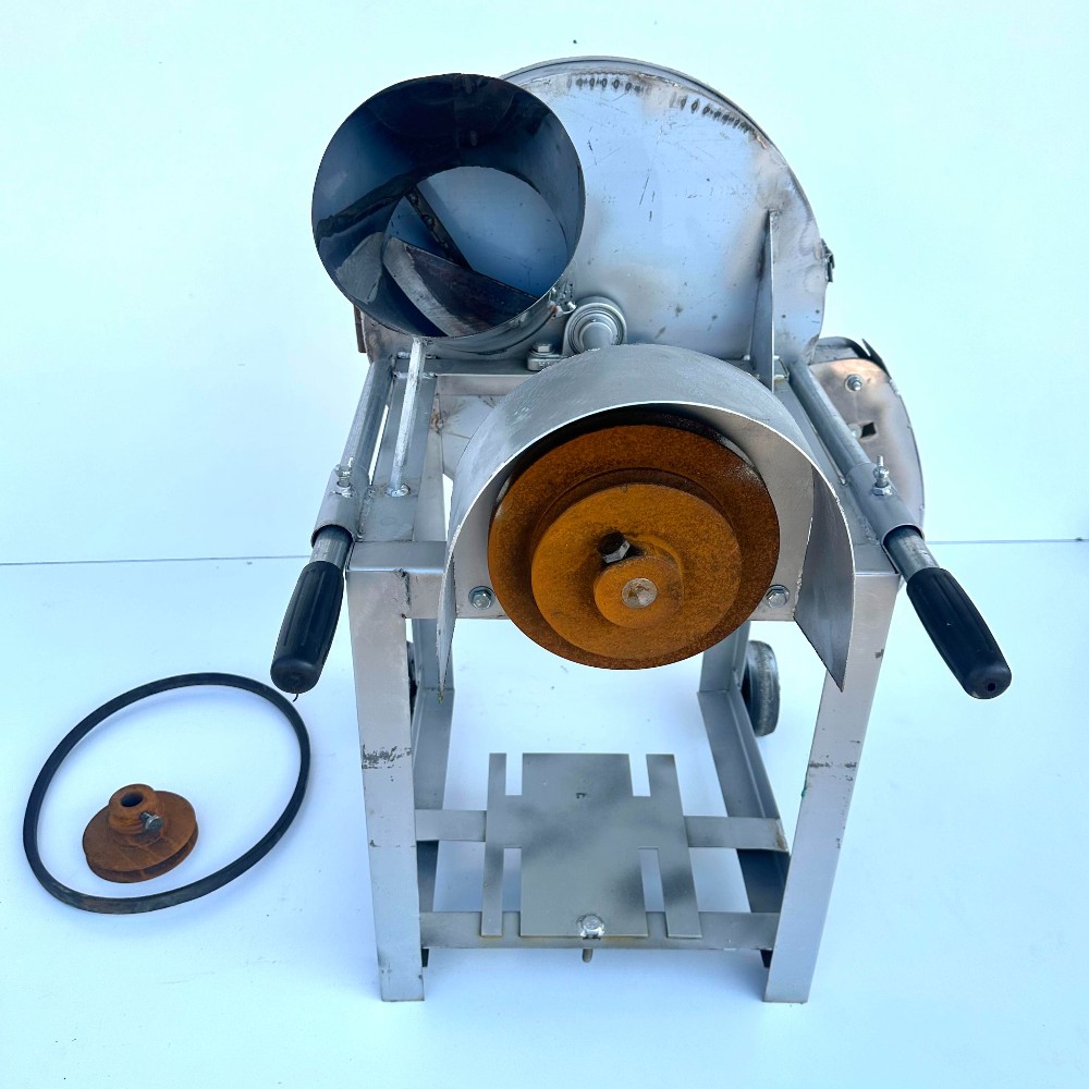 Khung Máy Cửa Ngang INIOX 201 Không Có Motor . 2 Trong 1 - Chạy Dây Cu Loa - Có Bánh Xe . Băm Chuối , Cỏ Voi , Rau Bèo