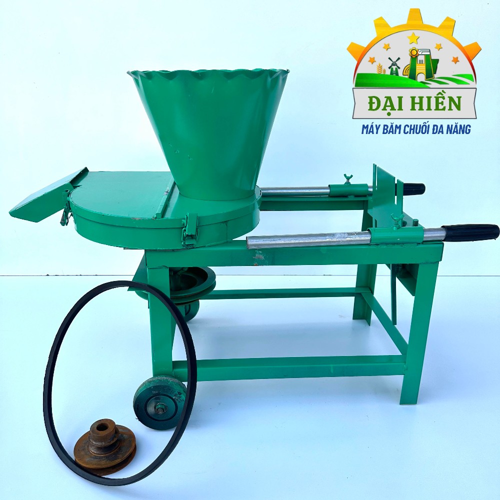 Khung Máy Trục Đứng  Không Có Motor .Khung Chất Liệu Sắt . Máy Đa Năng 2 Trong 1 Chạy Dây Cu Loa - Có Bánh Xe . Băm Chuối , Cỏ Voi , Rau Bèo