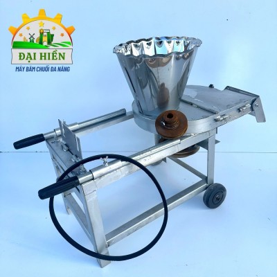 Khung Máy Trục Đứng  Không Có Motor .Khung Chất Liệu INOX 201 . Máy Đa Năng 2 Trong 1 Chạy Dây Cu Loa - Có Bánh Xe . Băm Chuối , Cỏ Voi , Rau Bèo