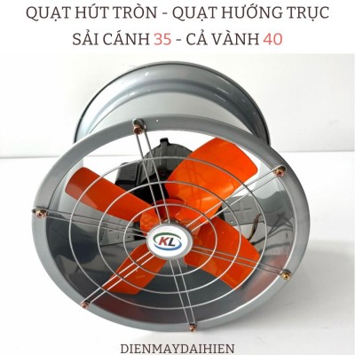 Quạt hút tròn - Quạt Hướng Trục - Quạt Thông Gió . Sải Cánh 35 Cả Vành 40cm