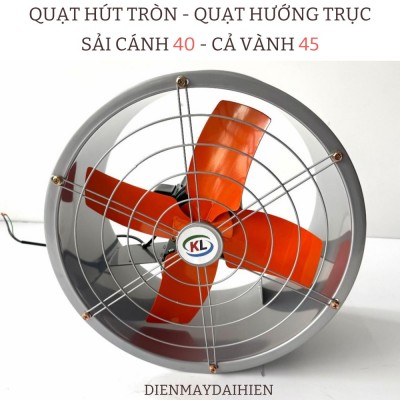 Quạt hút tròn - Quạt Hướng Trục - Quạt Thông Gió . Sải Cánh 40 Cả Vành 45cm