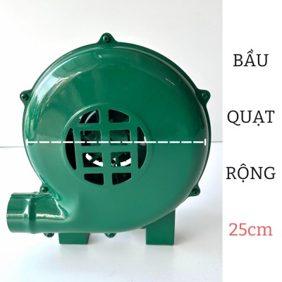 Bầu quạt rộng là 25cm