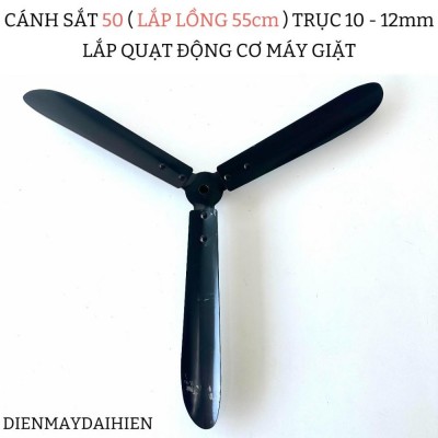 Cánh quạt công nghiệp 50 cho lồng 55cm . Đường Kính Trục 10 - 12mm lắp cho động cơ máy giặt