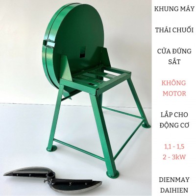 Khung Máy Thái Chuối - Mẫu Cửa Đứng Sắt 