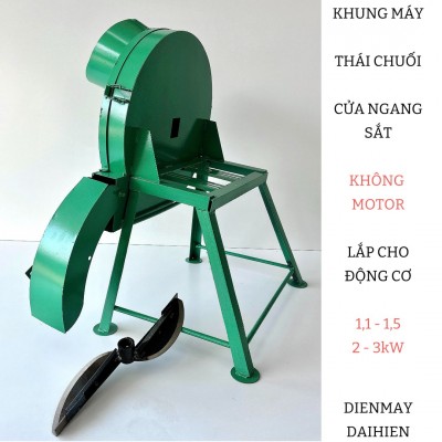 Khung Máy Thái Chuối - Mẫu Cửa Ngang Sắt 