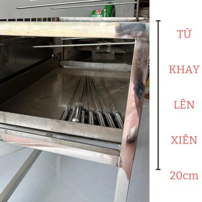 Từ khay lên xích là 20cm