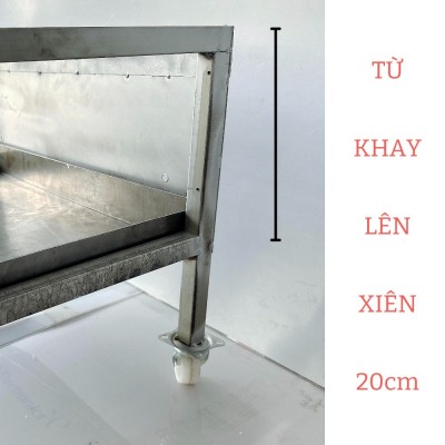 Từ khay lên xích là 20cm