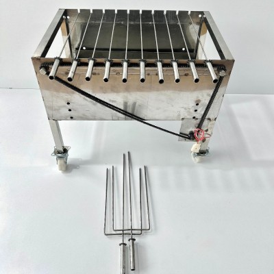 Tặng kèm 10 xiên đơn + 2 xiên gà inox theo máy