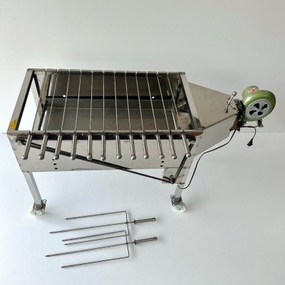 Tặng kèm 12 xiên đơn + 2 xiên gà inox theo máy