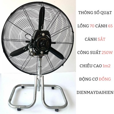 Thông Số Quạt Lồng 70 Cánh 65 - Chân Sàn Chân Qùy