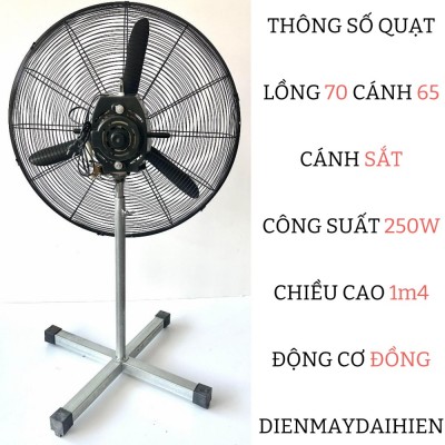 Thông Số Quạt Lồng 70 Cánh 65