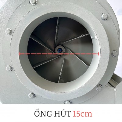 Lỗ hút vào là 15cm