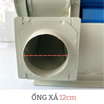Lỗ xả ra là 12cm