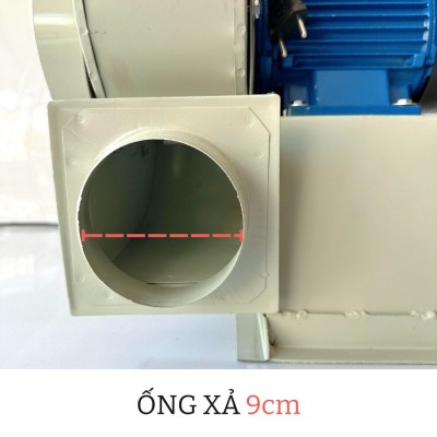 Lỗ xả ra là 9cm