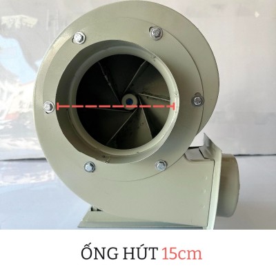 Lỗ hút vào là 15cm