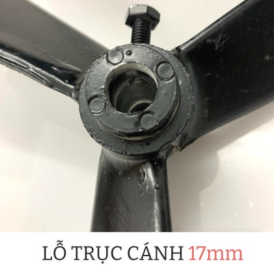 Lỗ trục cánh là 17mm